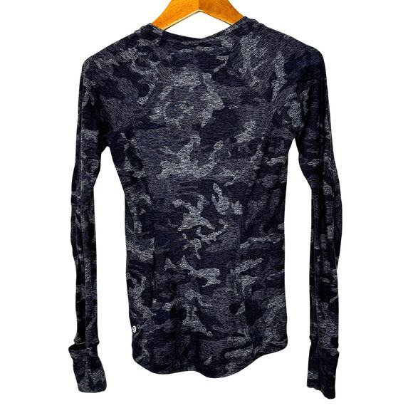 Lululemon Runderful Long Sleeve Incognito Camo HTR Black - Picture 2 of 11